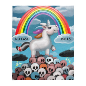 Danger Unicorn Throw Blanket