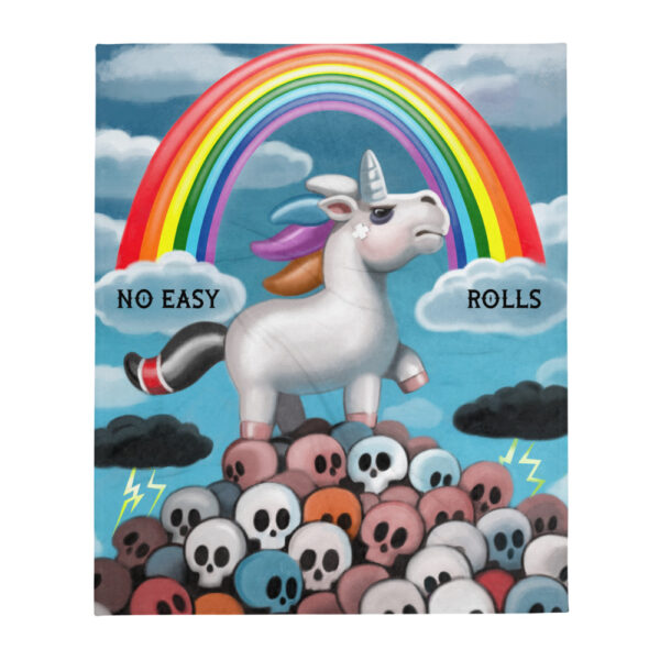 Danger Unicorn Throw Blanket