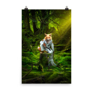 Sly Flow Fox Poster