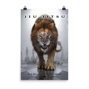 Deadly Lion Chess Poster