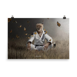 Zen cheetah Poster