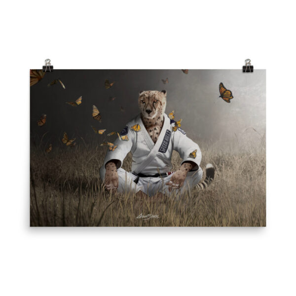 Zen cheetah Poster