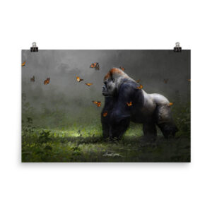 Zen Gorilla Poster