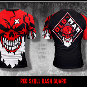 Red Skull Diamond Rash Guard