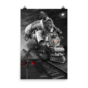 Smash Gorilla Train Poster