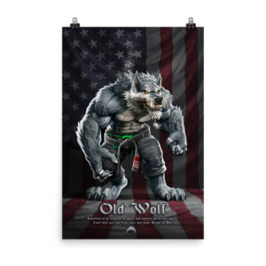 Old Wolf Poster