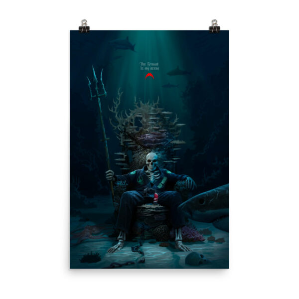 Ground is my Ocean Skeleton Poster
