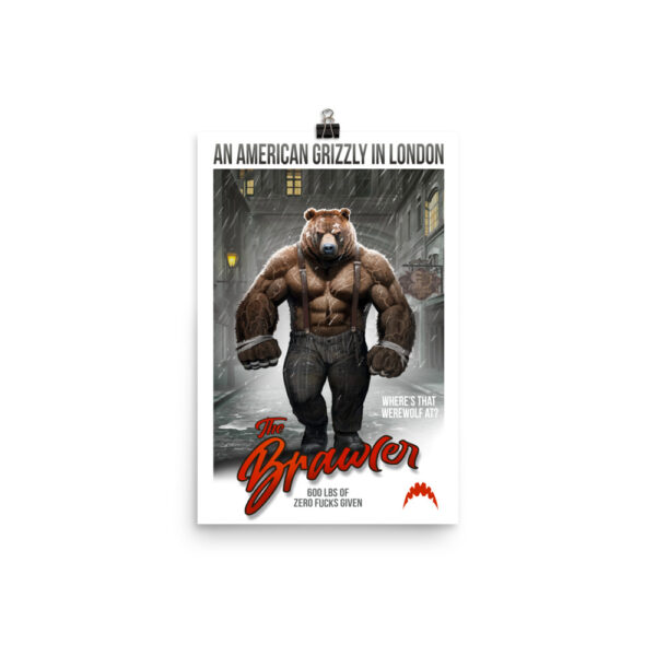 American Grizzly in London Poster - Image 2
