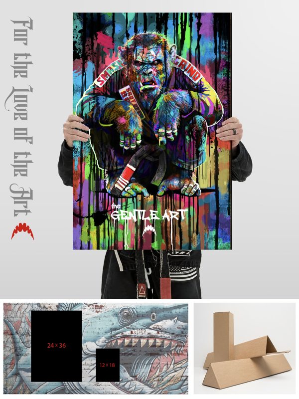 Color Splash Chimp Print
